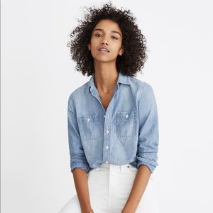 Madewell Chambray Classic Ex-Boyfriend Shirt